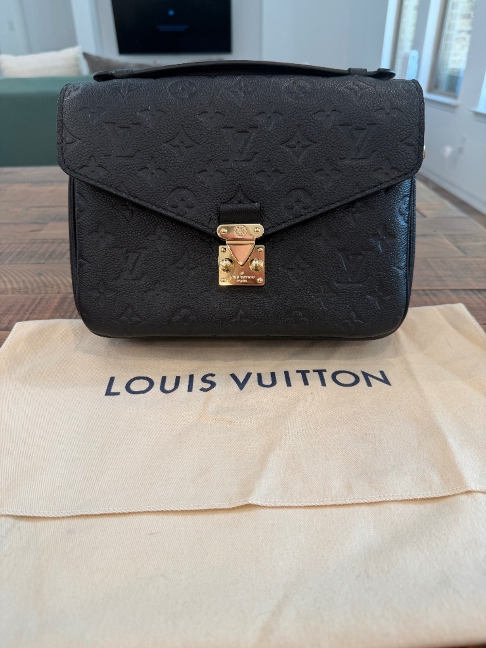 Louis Vuitton Petite Metis black Empriente Leather